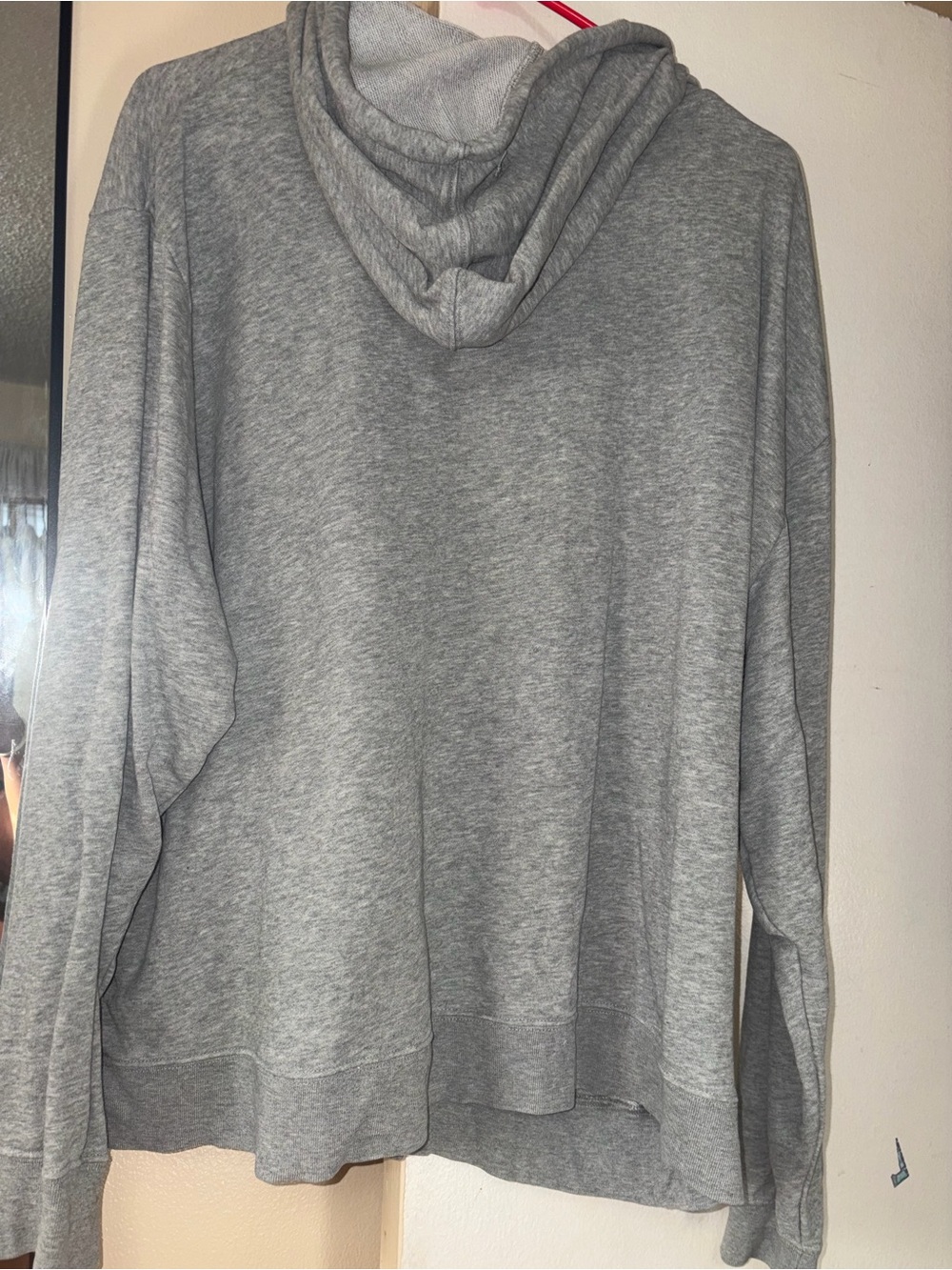 Nike Gray Embroidered Logo Pullover Hoodie - Picture 4 of 4